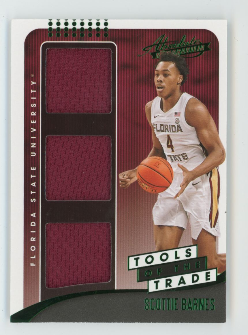 Scottie Barnes 2021 Panini Chronicles Absolute Tools of the Trade Jersey #ATT-SB