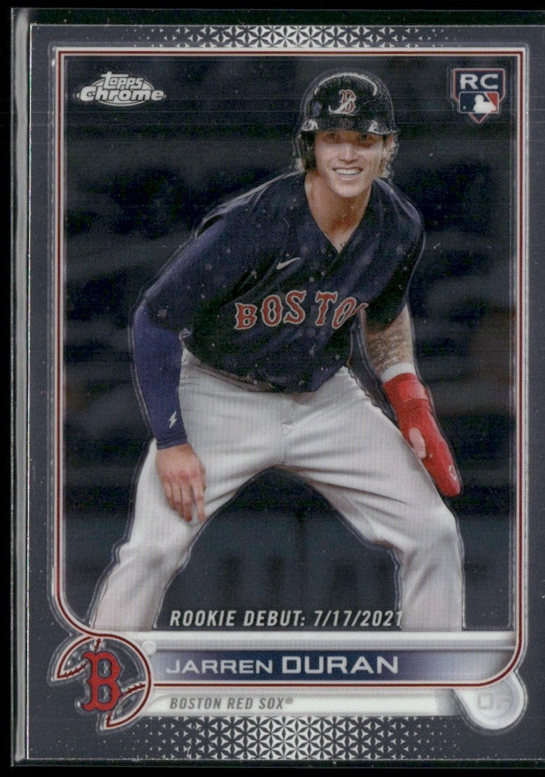 Jarren Duran 2022 Topps Chrome Update RC #USC70 Boston Red Sox