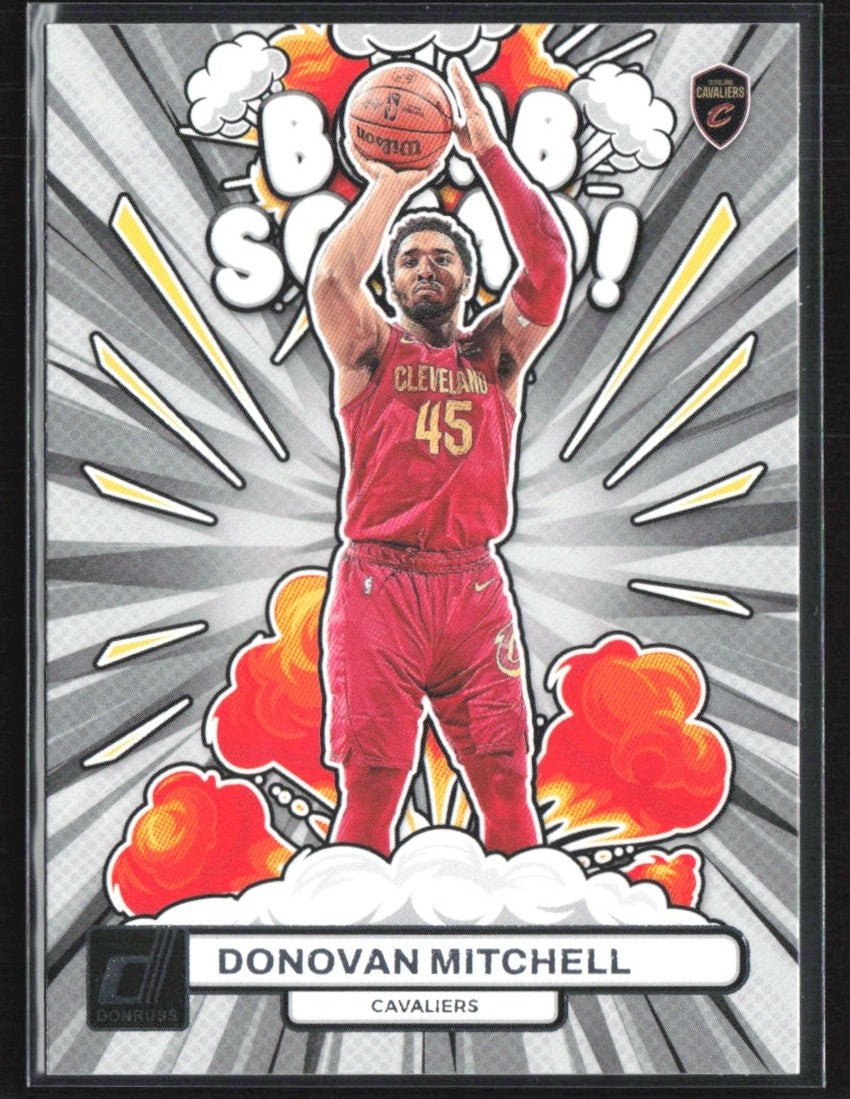 Donovan Mitchell 2023 Donruss Bomb Squad #11 Cleveland Cavaliers