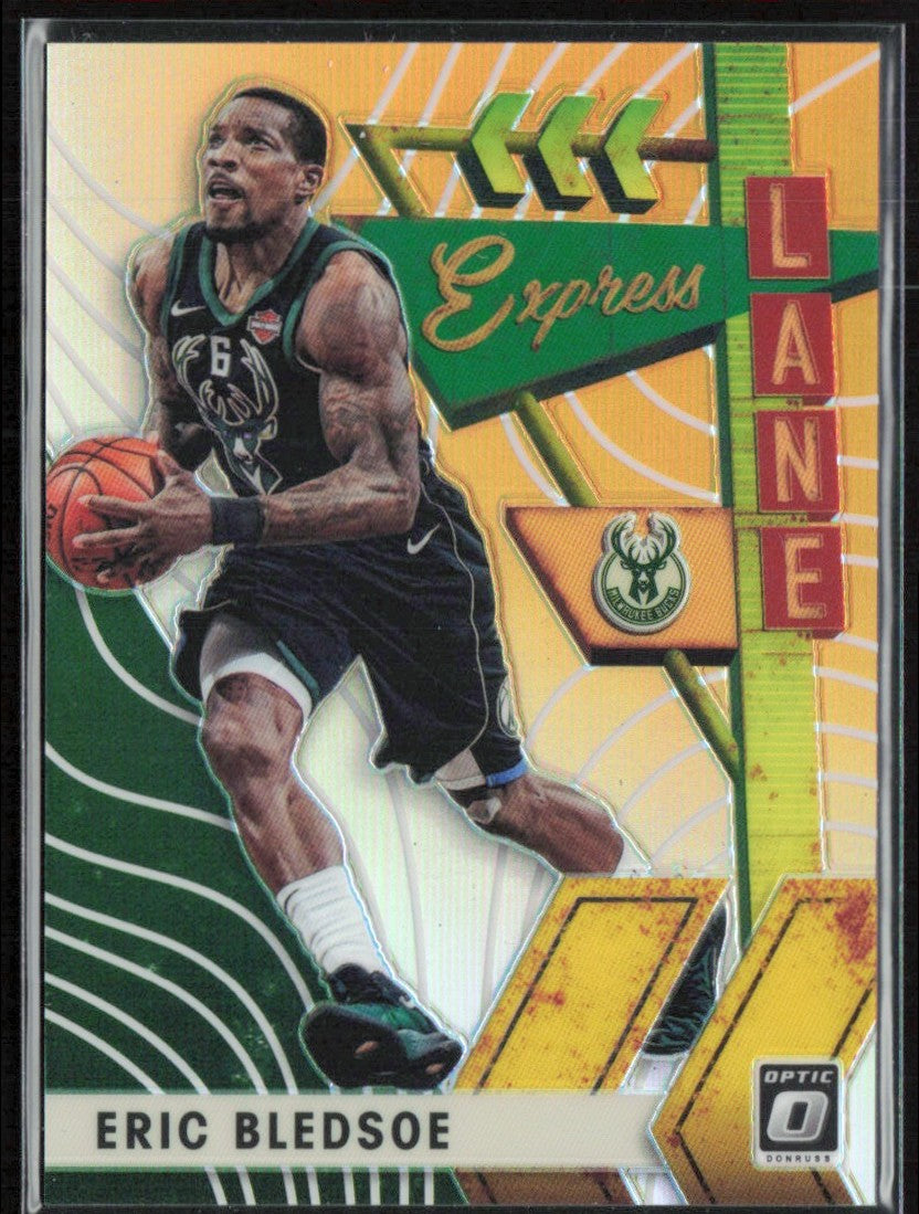 Eric Bledsoe 2019 Donruss Optic Express Lane Orange /39 #22 Milwaukee Bucks