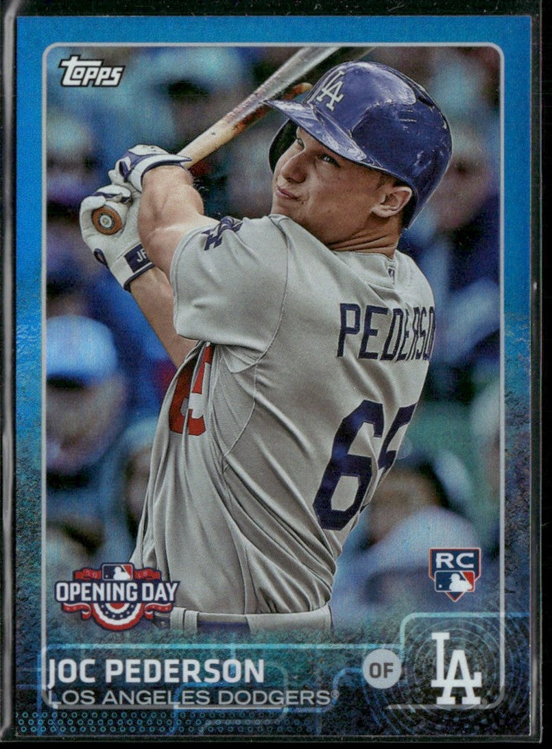 Joc Pederson 2015 Topps Opening Day Blue RC #193 Los Angeles Dodgers