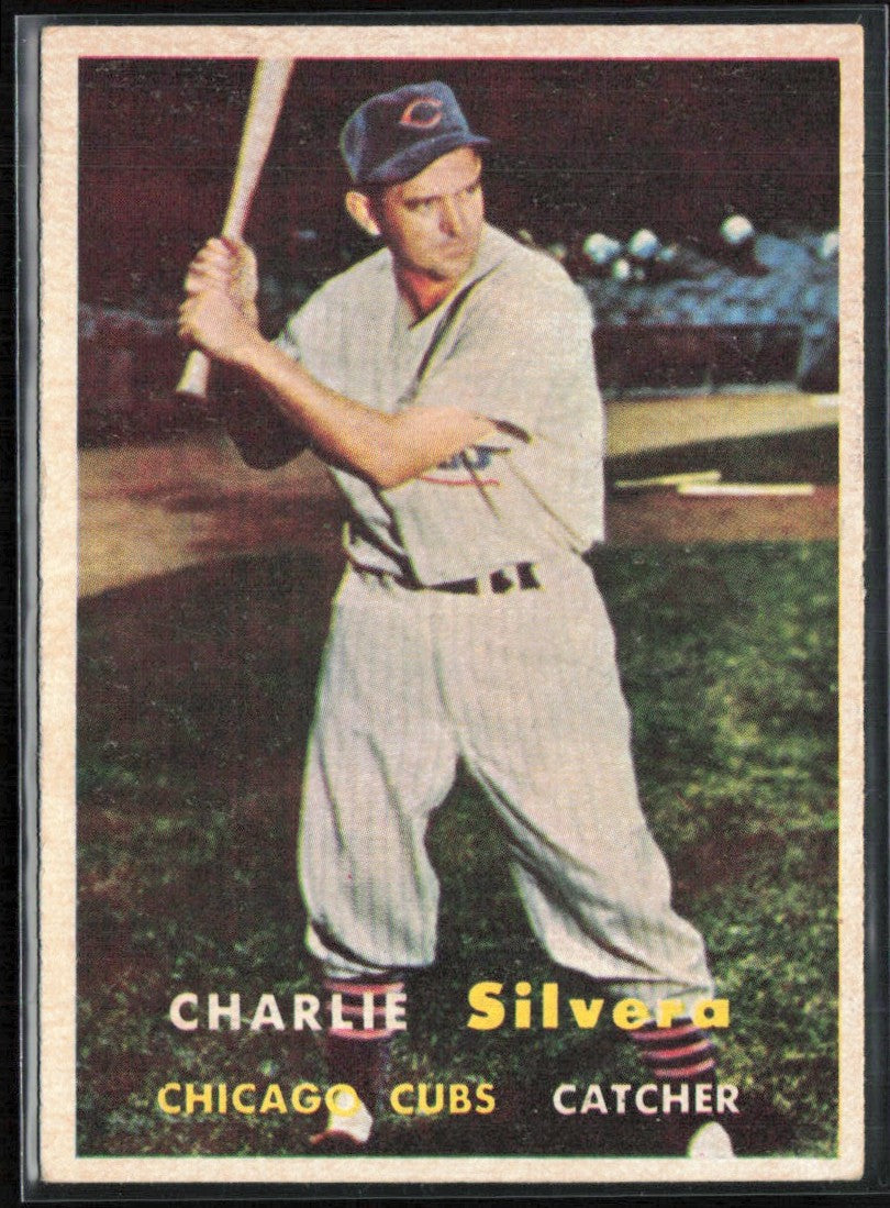 Charlie Silvera 1957 Topps #255 Chicago Cubs