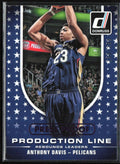 Anthony Davis 2014 Panini Donruss Production Line Press Proof Purple /199 #10