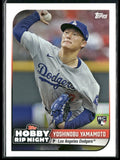 Yoshinobu Yamamoto 2024 Topps Hobby Rip Night RC #35 Los Angeles Dodgers