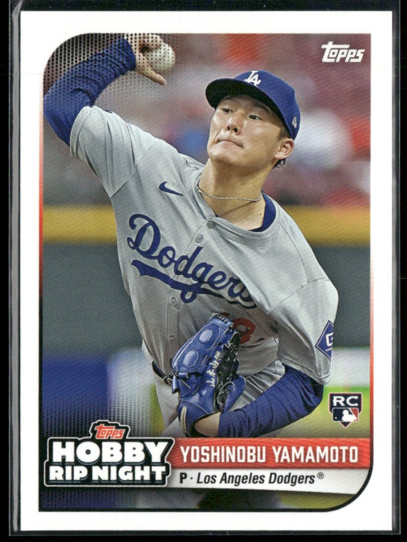 Yoshinobu Yamamoto 2024 Topps Hobby Rip Night RC #35 Los Angeles Dodgers