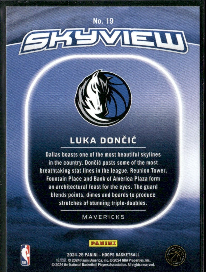 Luka Doncic 2024 Hoops Skyview #19 Dallas Mavericks