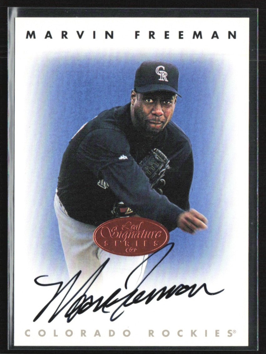 Marvin Freeman 1996 Leaf Bronze AUTO #NNO Colorado Rockies