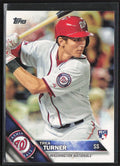 Trea Turner 2016 Topps RC #103 Washington Nationals