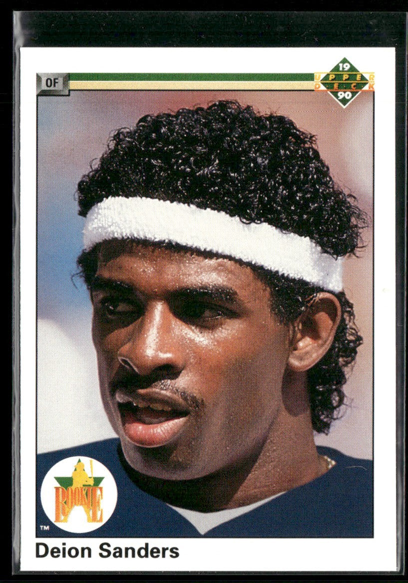 Deion Sanders 1990 Upper Deck RC #13 New York Yankees