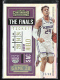Buddy Hield 2020 Panini Contenders The Finals Ticket /49 #28 Sacramento Kings