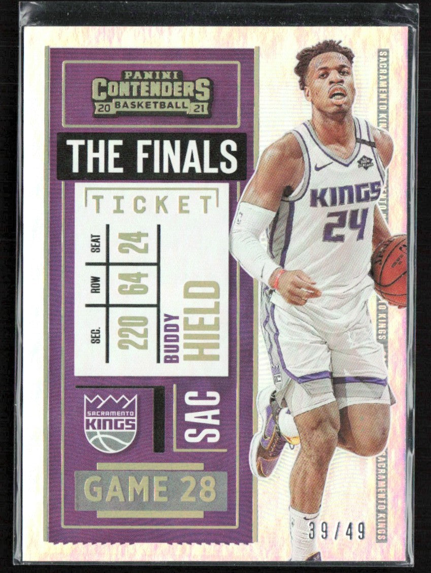 Buddy Hield 2020 Panini Contenders The Finals Ticket /49 #28 Sacramento Kings