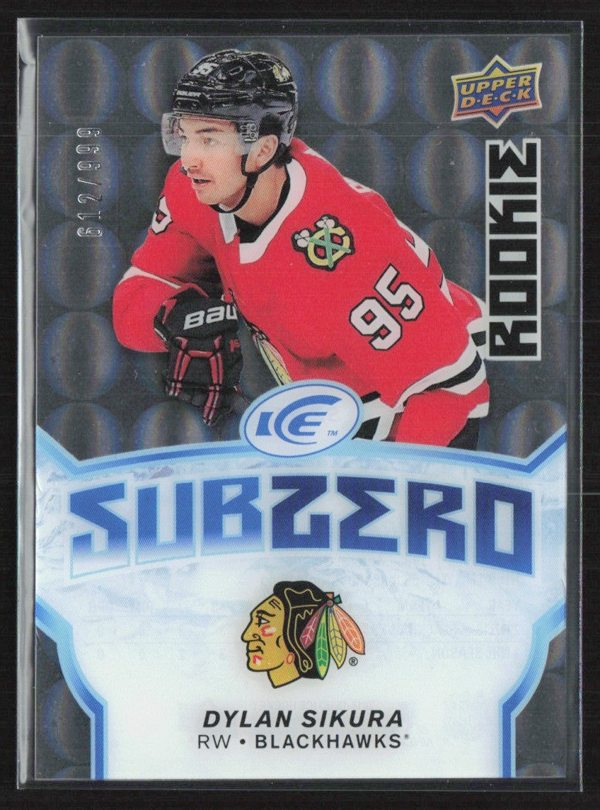 Dylan Sikura 2018 Upper Deck Ice SubZero RC /999 #SZ-25 Chicago Blackhawks