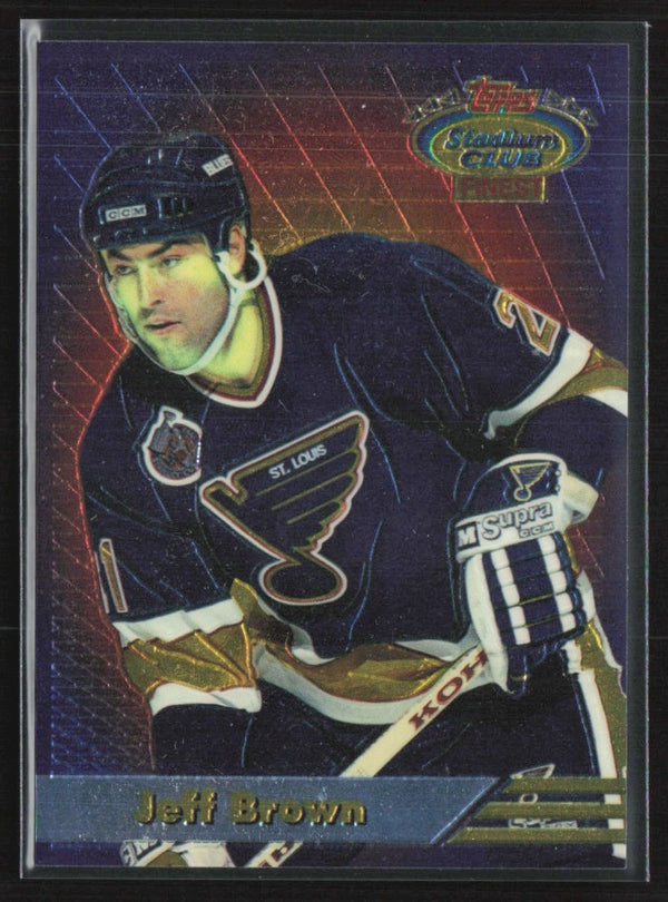 Jeff Brown 1993 Topps Stadium Club Finest #2 Vancouver Canucks