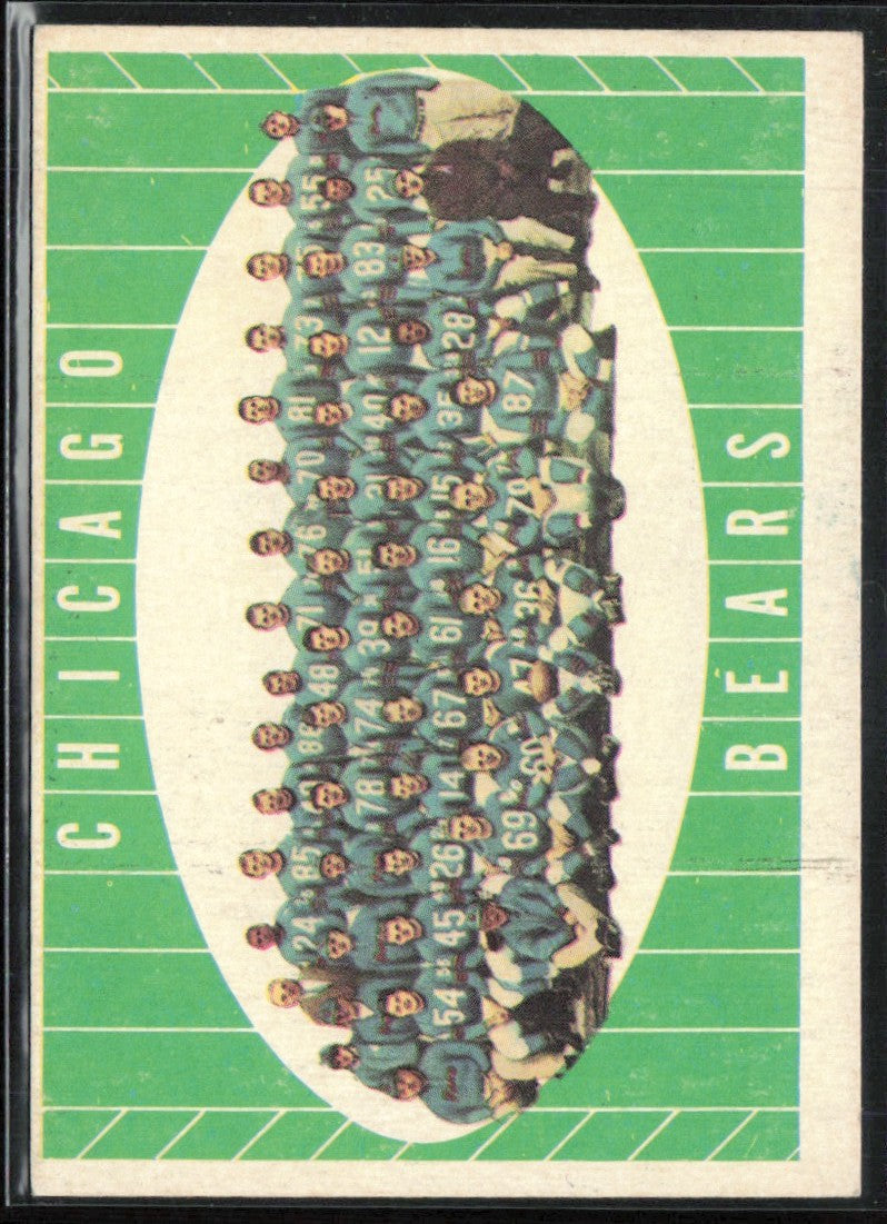 Chicago Bears 1961 Topps #18 Chicago Bears