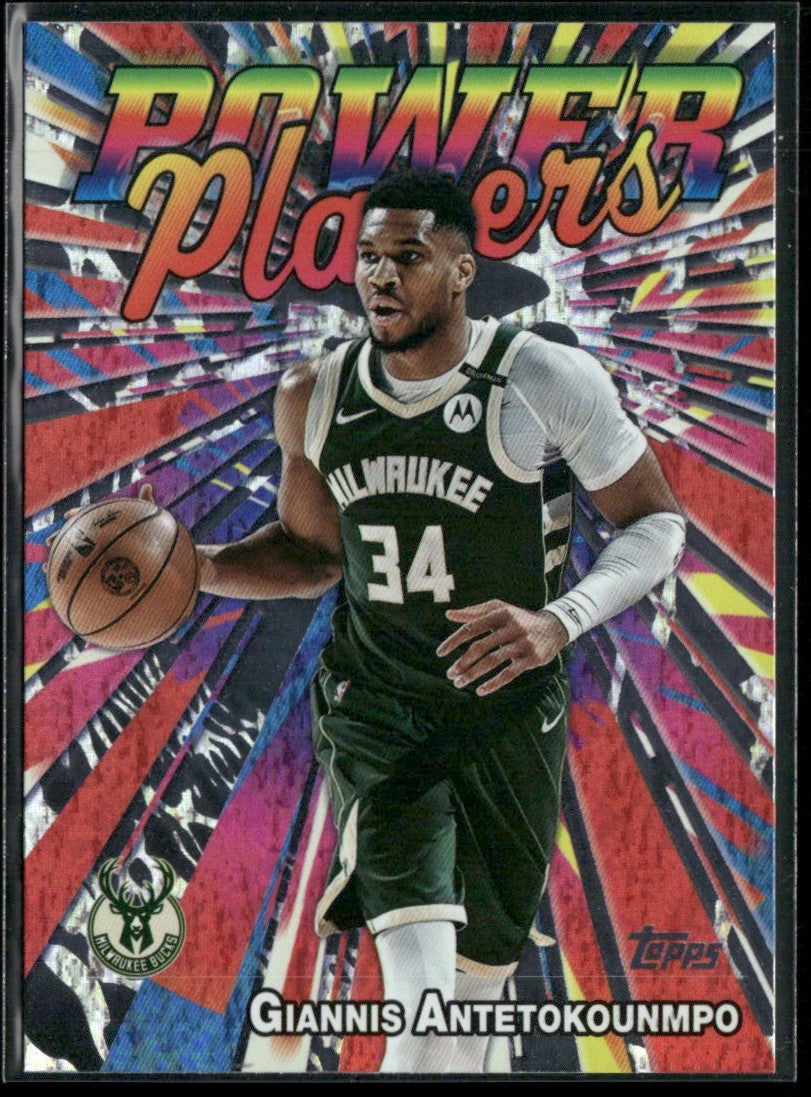 Giannis Antetokounmpo 2025 Topps Power Players #PP-1 Milwaukee Bucks