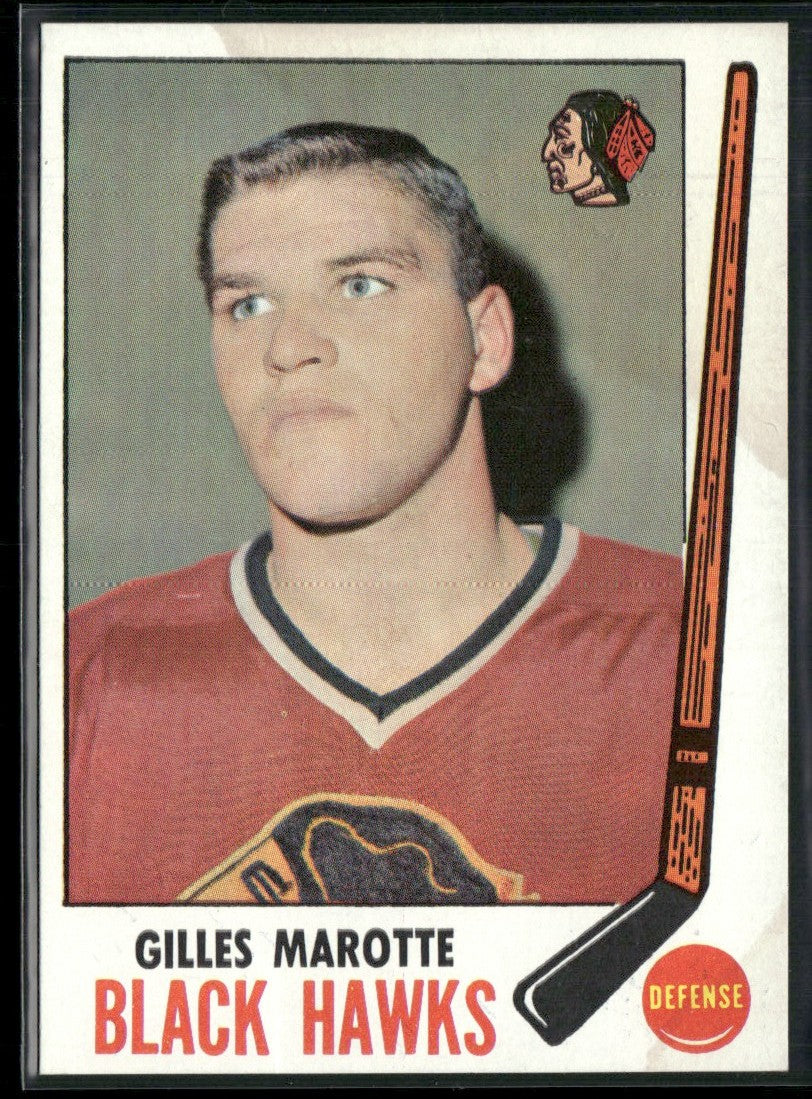 Gilles Marotte 1969 Topps #68 Chicago Blackhawks
