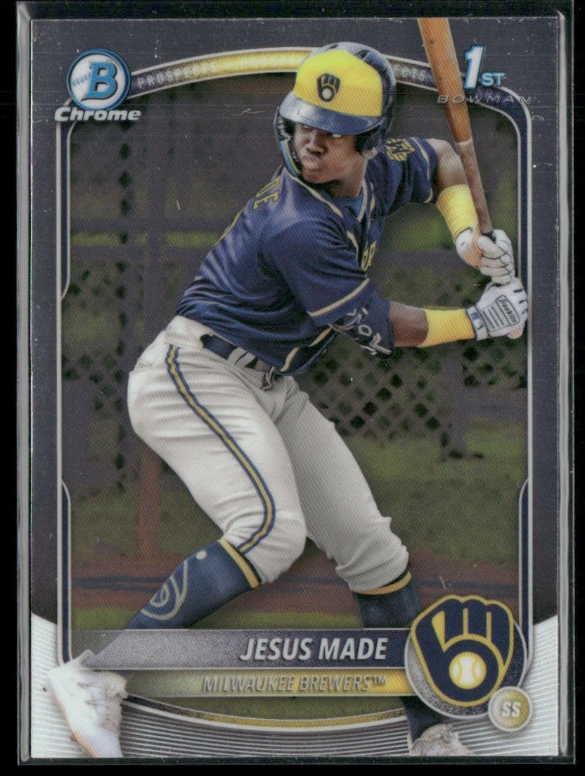 Jesus Made 2025 Bowman Chrome 1st #BCP-50 Milwaukee Brewers