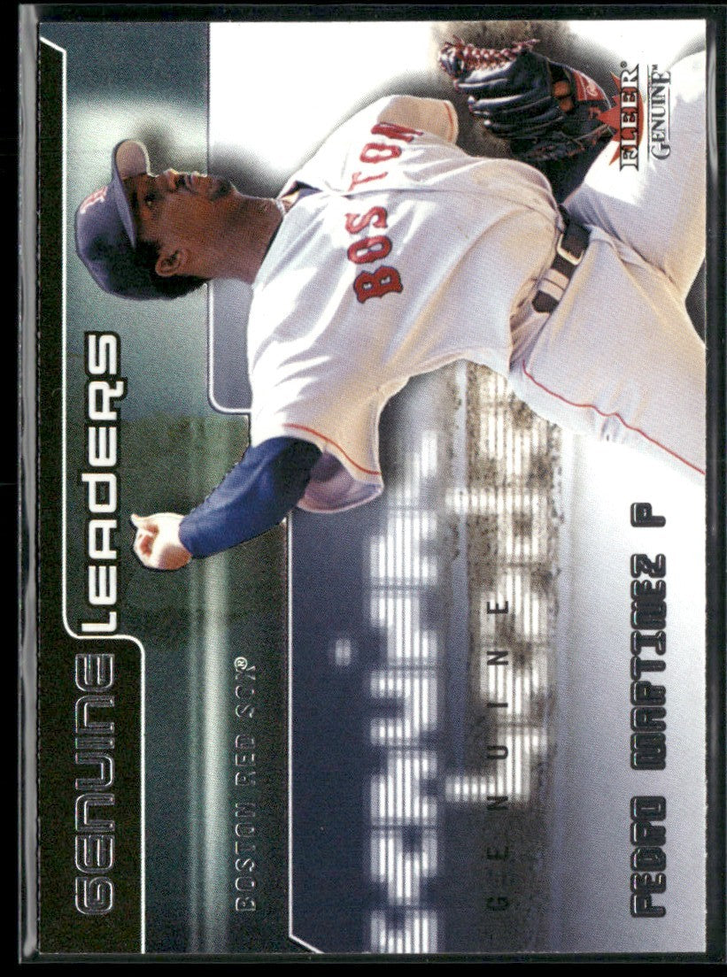 Pedro Martinez 2002 Fleer Genuine Leaders #GL11 Boston Red Sox
