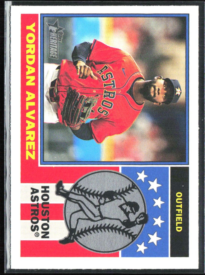 Yordan Alvarez 2025 Topps Heritage 1976 Player Icons #76PI-14 Houston Astros
