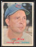 Jim King 1957 Topps #186 Chicago Cubs