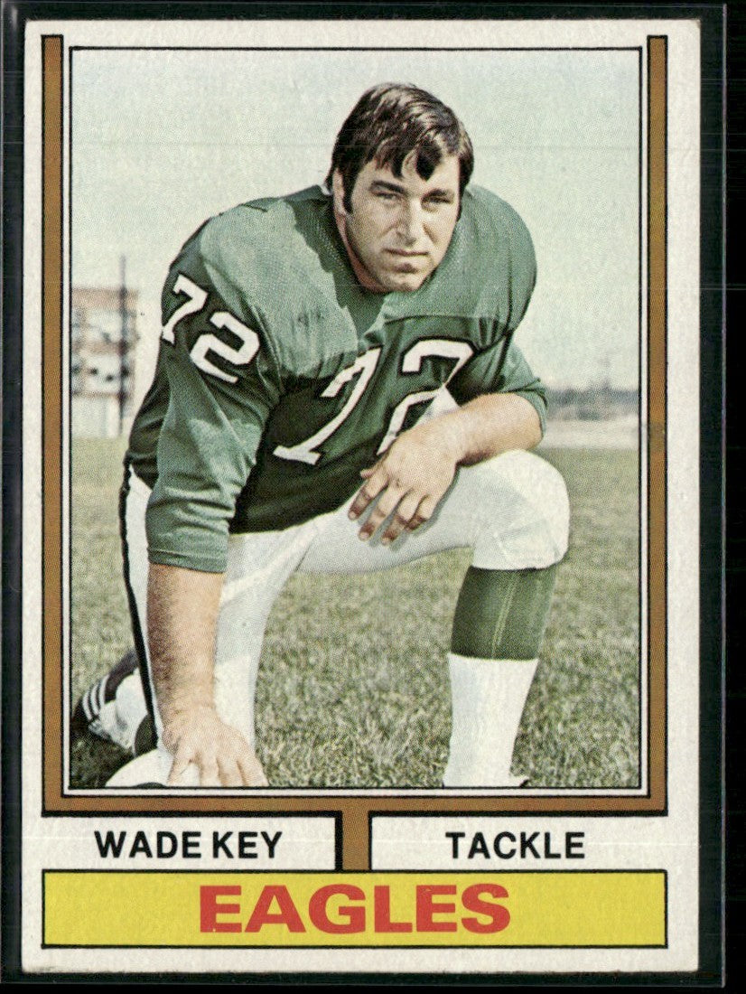 Wade Key 1974 Topps #296 Philadelphia Eagles