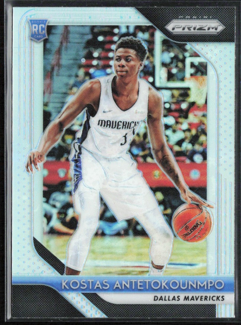 Kostas Antetokounmpo 2018 Panini Prizm Silver RC #22 Dallas Mavericks