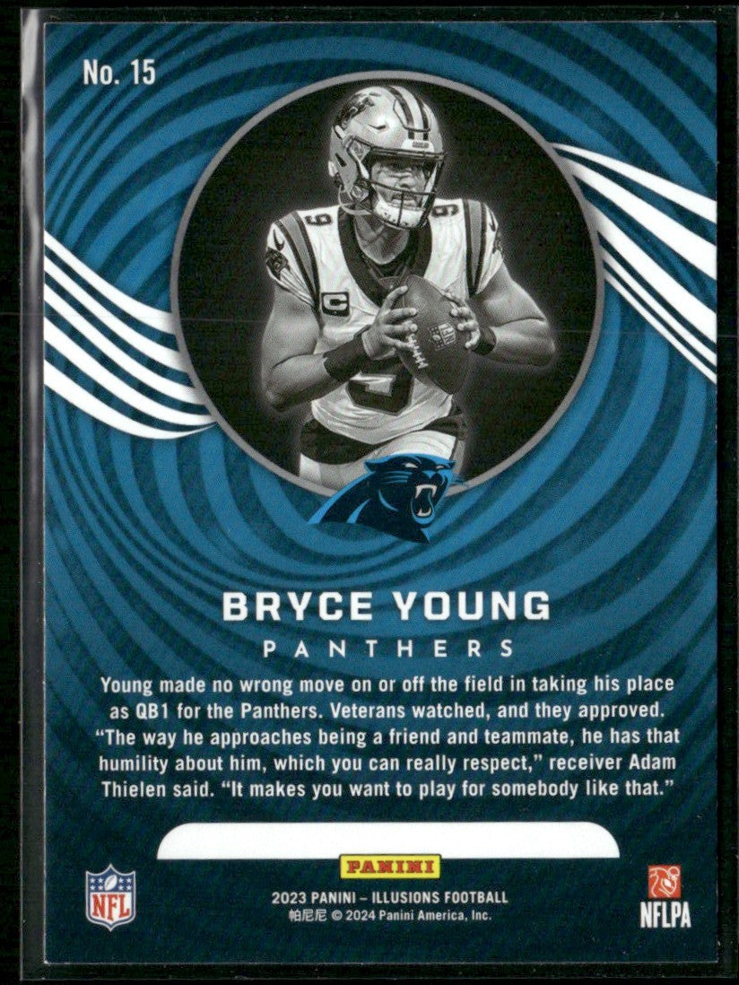 Bryce Young 2023 Panini Illusions RC #15 Carolina Panthers
