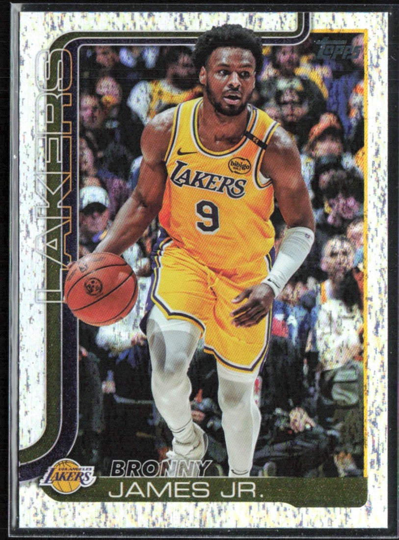 Bronny James Jr. 2025 Topps Holofoil #152 Los Angeles Lakers