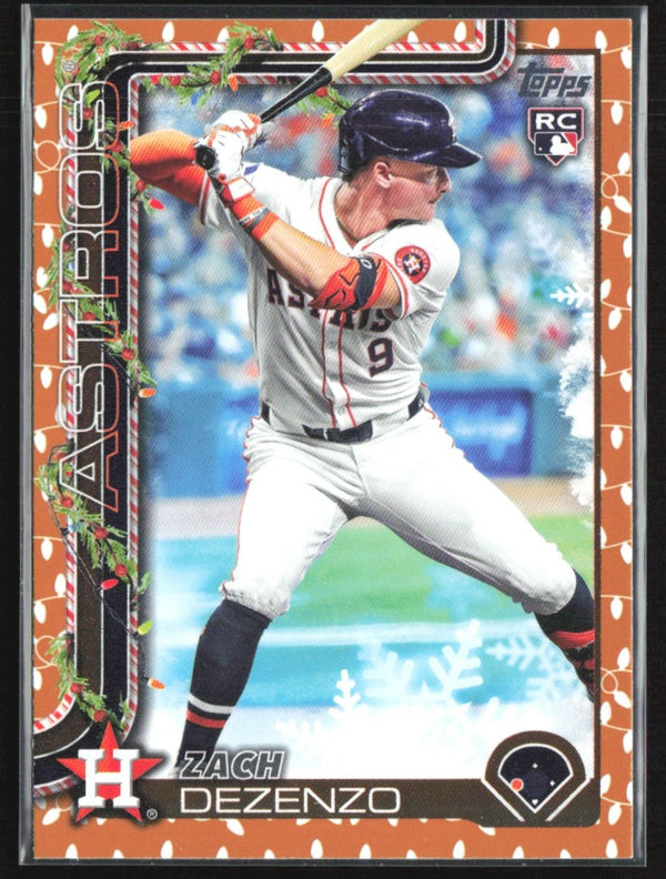 Zach Dezenzo 2025 Topps Holiday Gold Holiday Lights RC #H162 Houston Astros
