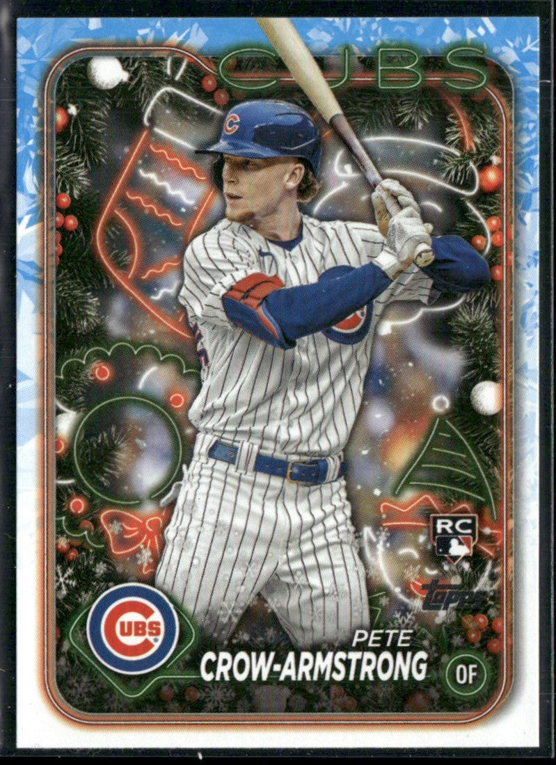 Pete Crow-Armstrong 2024 Topps Holiday RC #H136 Chicago Cubs