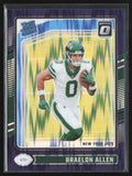 Braelon Allen 2024 Donruss Optic Purple Shock RC #211 New York Jets