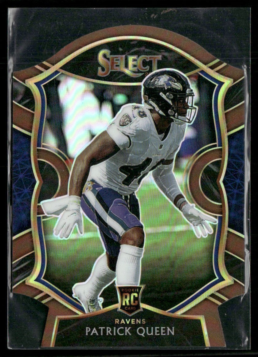Patrick Queen 2020 Panini Select Concourse Copper Prizm Die-Cut RC /355 #93