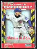 Matt Shaw 2025 Topps Stadium Club In Case of Emergency RC #ICE-22 Chicago Cubs