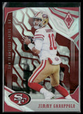 Jimmy Garoppolo 2018 Panini Phoenix Red /299 #86 San Francisco 49ers