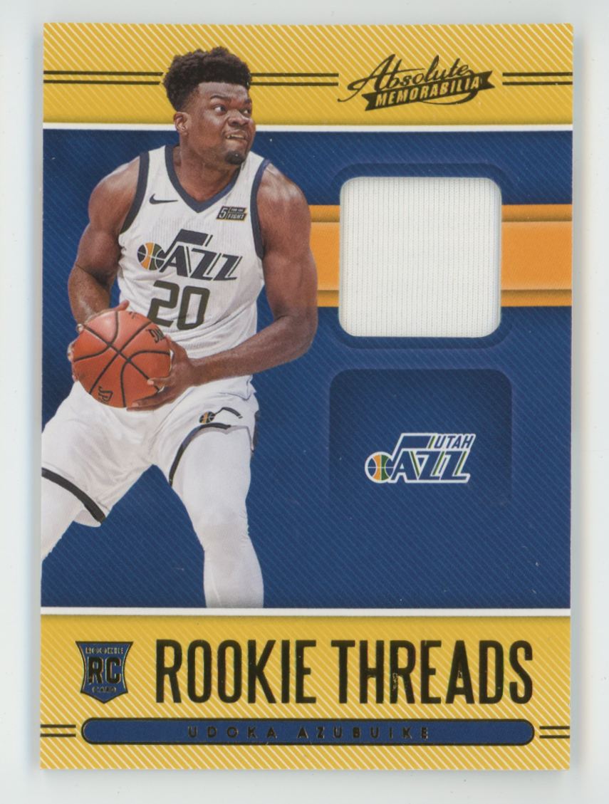 Udoka Azubuike 2020 Panini Absolute Memorabilia Rookie Threads RC Jersey #RT-UAZ