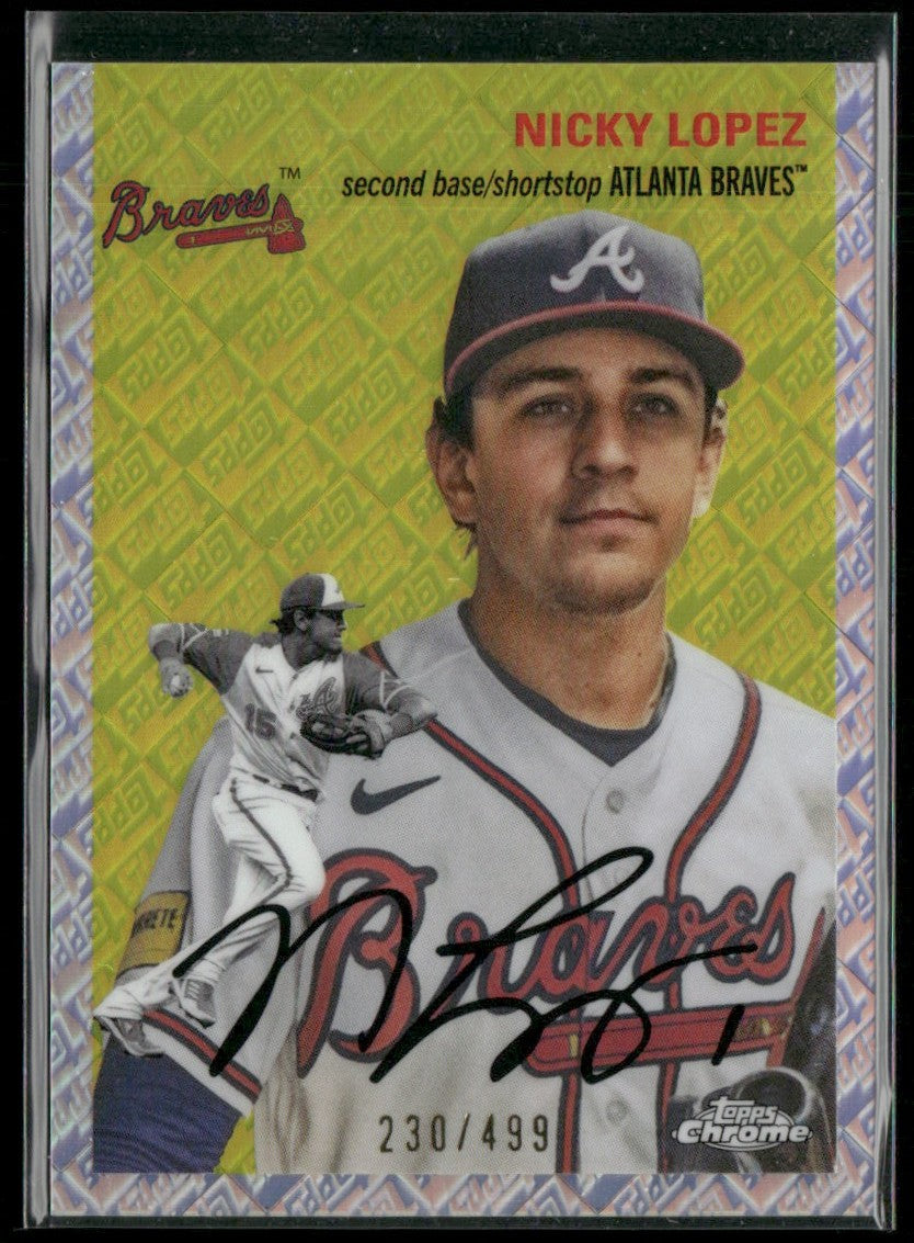 Nicky Lopez 2023 Topps Chrome Platinum Anniversary Logo Refractor /499 #141