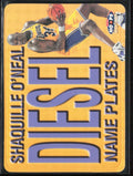 Shaquille O'Neal Diesel 1999 NBA Hoops Name Plates #10 Los Angeles Lakers