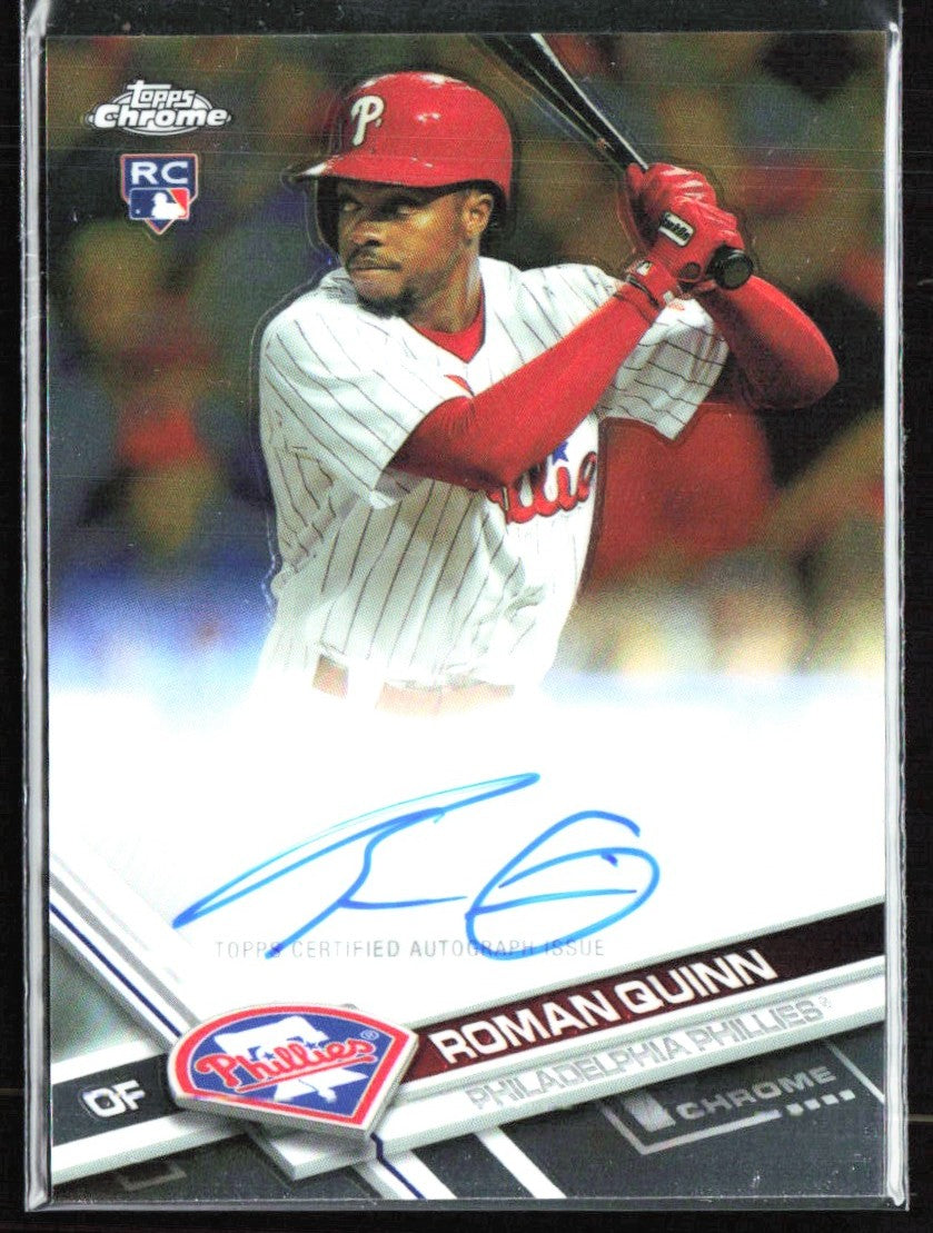 Roman Quinn 2017 Topps Chrome RC AUTO #RA-RQ Philadelphia Phillies
