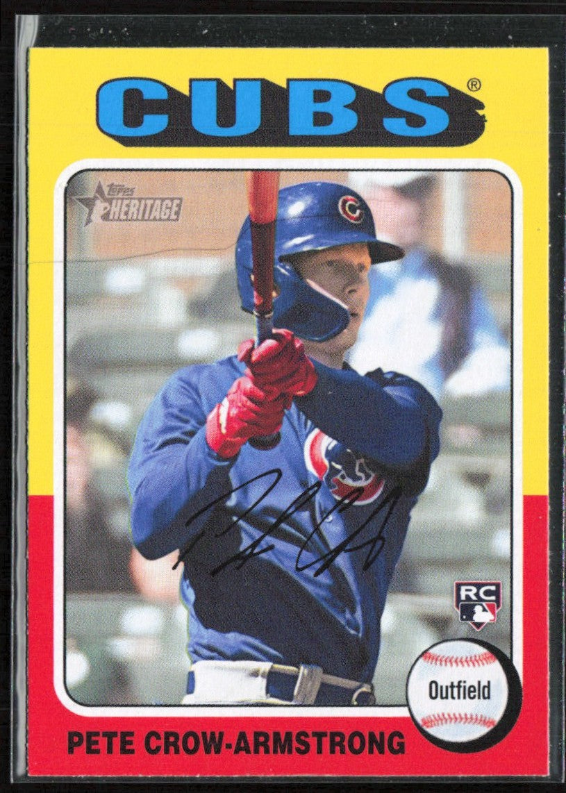 Pete Crow-Armstrong 2024 Topps Heritage RC #177 Chicago Cubs