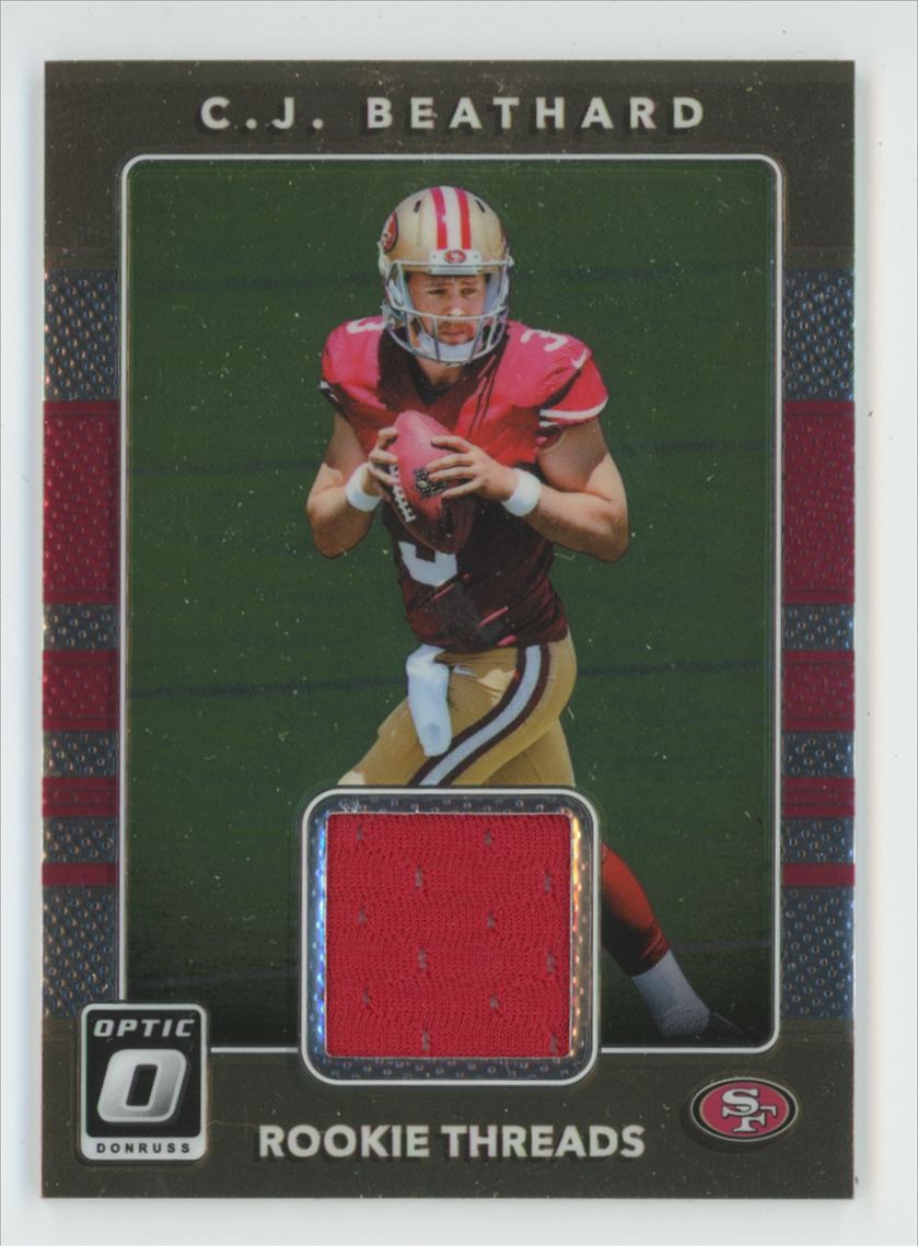 C.J. Beathard 2017 Donruss Optic Rookie Threads RC Jersey #27