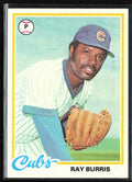 Ray Burris 1978 Topps #371 Chicago Cubs