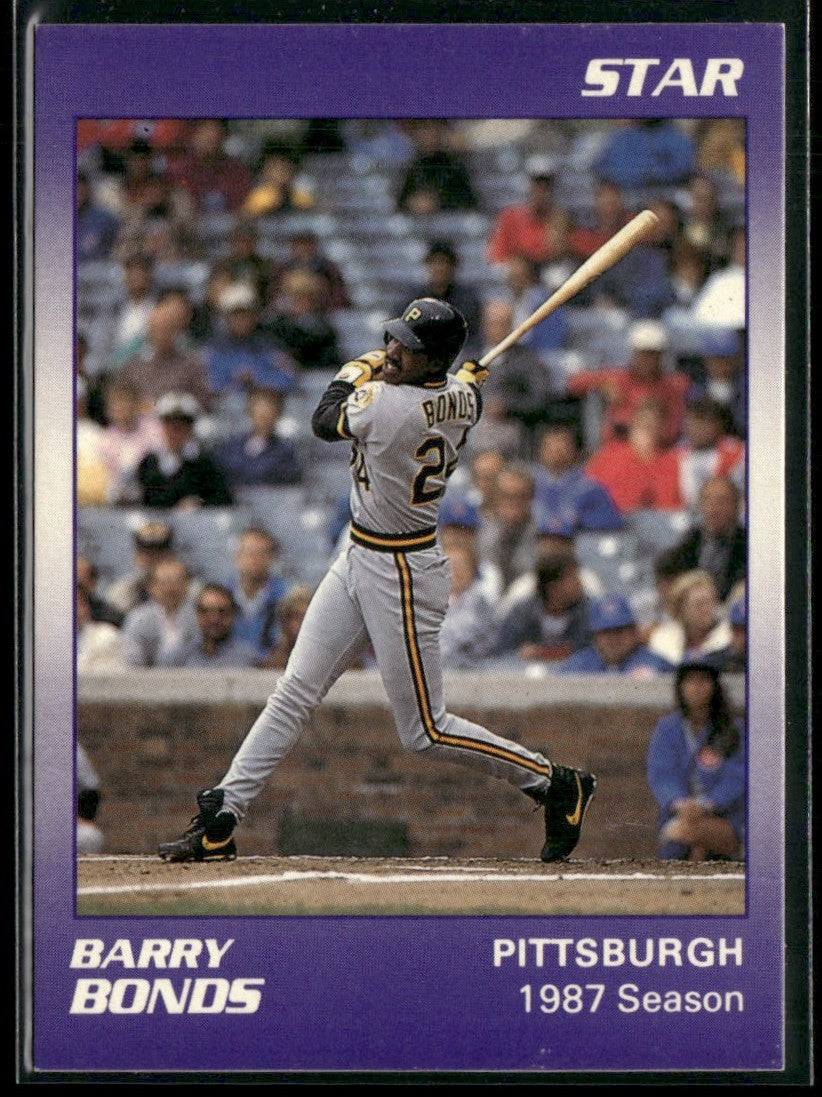 Barry Bonds 1990 Star Bonds 1987 Season #7 Pittsburgh Pirates