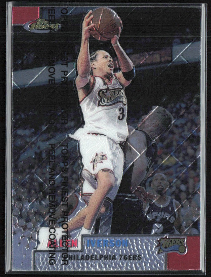 Allen Iverson 1999 Topps Finest #78 Philadelphia 76ers