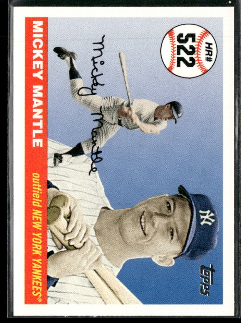 Mickey Mantle 2008 Topps Home Runs #MHR522 New York Yankees