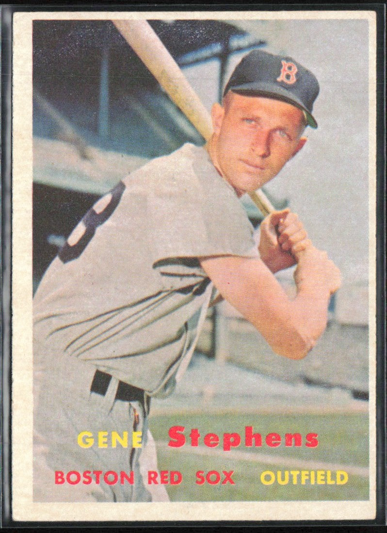Gene Stephens 1957 Topps #217 Boston Red Sox