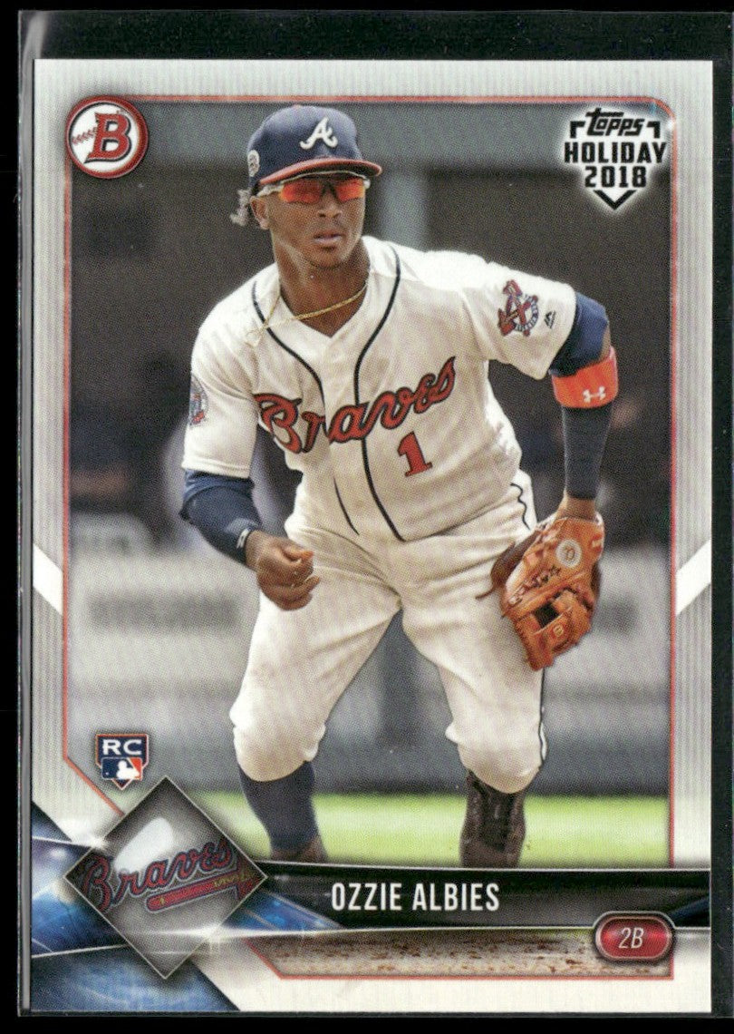 Ozzie Albies 2018 Topps Bowman Holiday RC #TH-OA Atlanta Braves