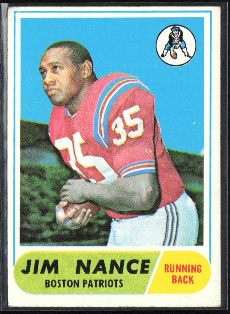 Jim Nance 1968 Topps RC #72 Boston Patriots