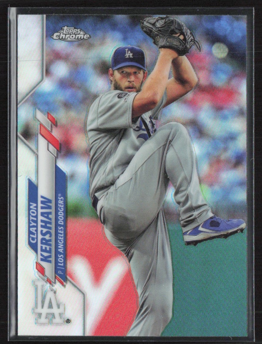 Clayton Kershaw 2020 Topps Chrome Refractor #122 Los Angeles Dodgers