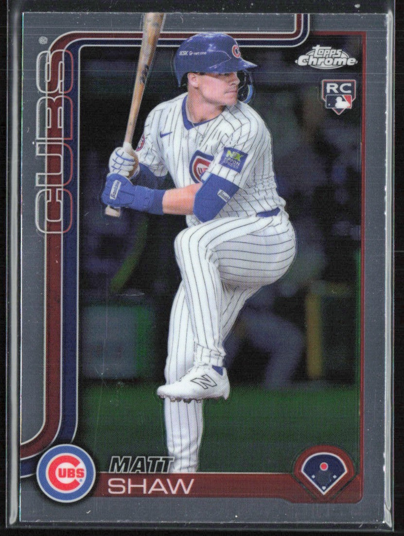 Matt Shaw 2025 Topps Chrome RC #219 Chicago Cubs