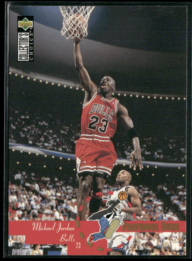 Michael Jordan 1995 Upper Deck Collector's Choice Professor Dunk #195